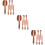 3Ensembles Pinces Rose Gold Acier Résistant 9