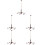 5pcs Model Chandelier High Simulation Moss Metal 8