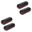 4Pcs Black Watch Box for Men with Soft Lining Secure Storage Case 7