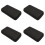 4Pièces Housse Microphone Portable Noir Pour Voyages Pro 5