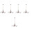 5pcs Model Chandelier High Simulation Moss Metal 6