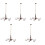 5pcs Model Chandelier High Simulation Moss Metal 5
