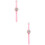 2Pièces Cartoon Rose Étanche Multifonction LED 7