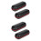 4Pcs Black Watch Box for Men with Soft Lining Secure Storage Case 9