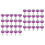 40Pièces Vis Violet Aluminium Accessoires Fixation Rapide 10
