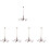 5pcs Model Chandelier High Simulation Moss Metal 7