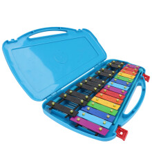 2 Pcs Metallophone Percussion Toy With 25-Note Colorful Aluminum Plate
