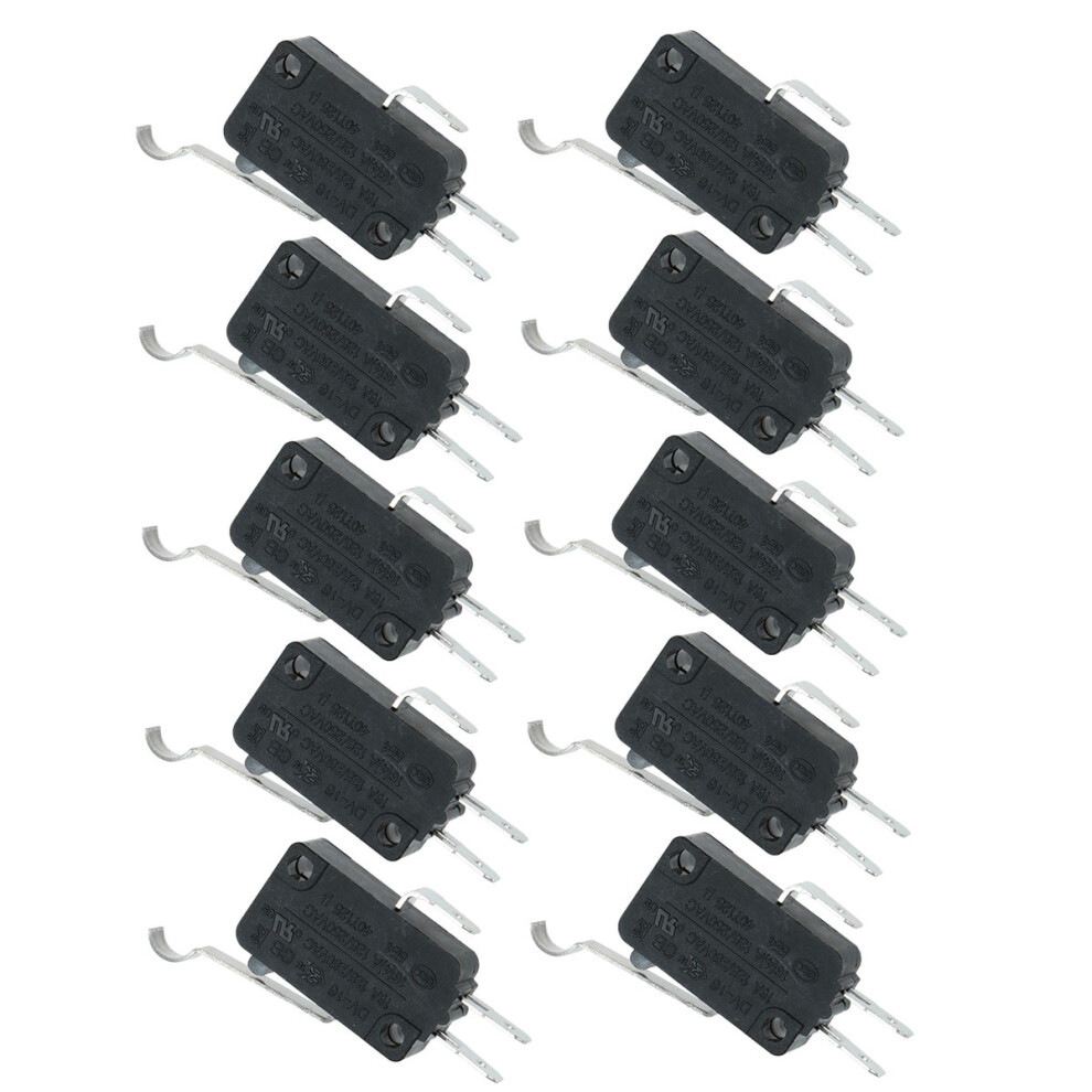 20Pcs Black Micro Electric Switch With Plastic Pin For Charging Use 3441339544228