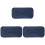 3Pcs Knitting Needles Organizer Dark Blue Durable Crochet Storage Case 2