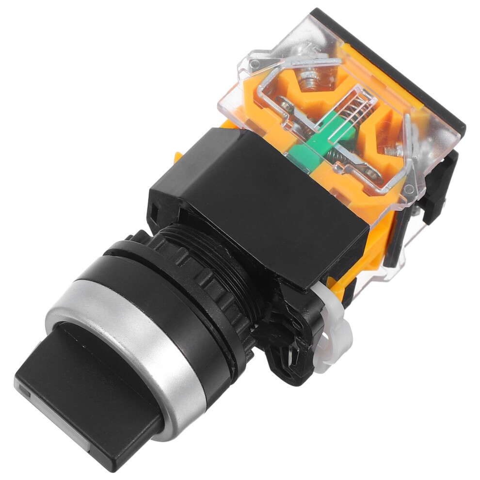 5Pcs Self Locking Rotary 3-Position Selector Switch With Knob 3041055698634