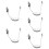 5pcs Chin Strap Cup Belt White Adjustable Polyester 10