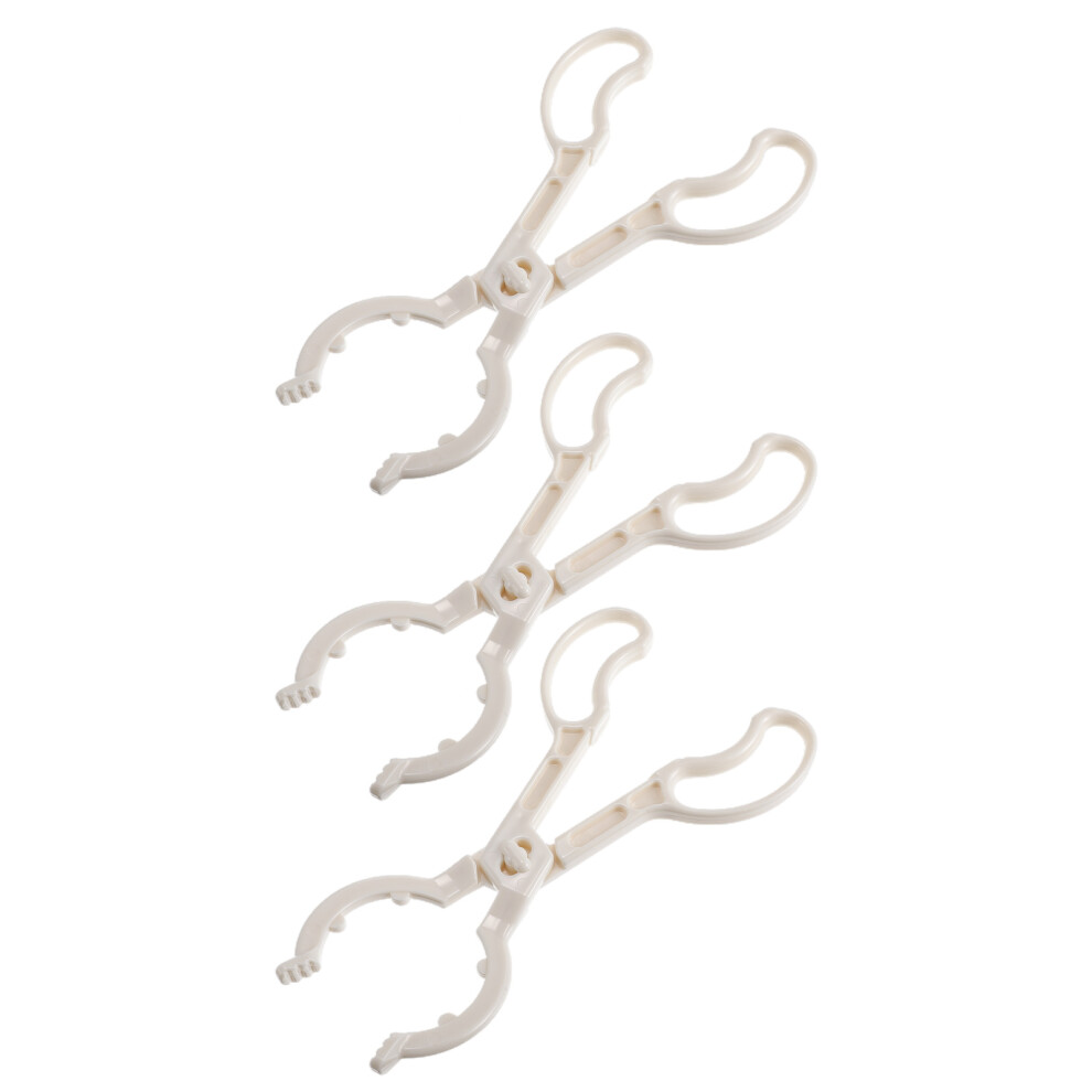 24Pcs Infant Feeding Bottle Clamp Plastic Anti-Skid Nursing Clip White Happyyami