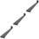 3Pcs Black Steel Pull Bar Flooring Installation Kit for Laminate Vinyl 5