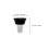 5Sets Thickened Portable Snack Bowls Combined Beverage Cups Black PP 2