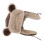 Bonnet Chaud Ajustable Oreille Peluche Marron Style Rétro 9