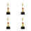 4Pcs Ballet Trophy for Kids Award Durable Decor Set 4