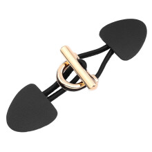 4 Pairs Coat Belt Buckle Closure Button Metal Horn Buttons Coats