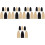 30 Pcs Cover Bow Accessories Plastic Piece Plastic 6