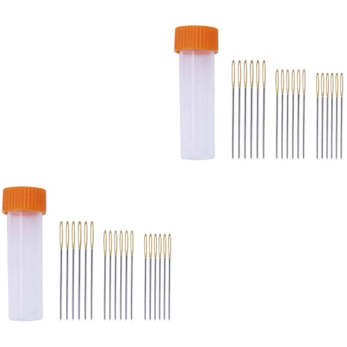 180Pcs Blunt Large Hole Needles Assorted Color Easy Use for Knitting 2