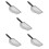 5Pcs Stainless Steel Reptile Sand Substrate Scoops Black Handle 4