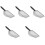 5Pcs Stainless Steel Reptile Sand Substrate Scoops Black Handle 10