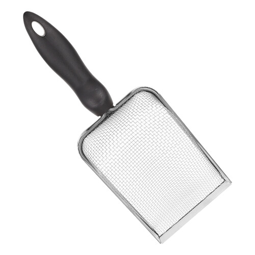 5Pcs Stainless Steel Reptile Sand Substrate Scoops Black Handle 2