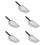 5Pcs Stainless Steel Reptile Sand Substrate Scoops Black Handle 5