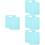 8Pcs Sky-Blue PP Shirt -Saving Folding Tool for Home 6
