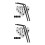 4pcs Stackable Shelves Bookend Storage Rack Wire Shelving Storage Shelves File Organizer Office Accessories 4