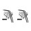4pcs Stackable Shelves Bookend Storage Rack Wire Shelving Storage Shelves File Organizer Office Accessories 6