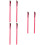 6St Oogbrauw Borstel Set Schuin Watermeloenrood Dames Make-Up Tool 7
