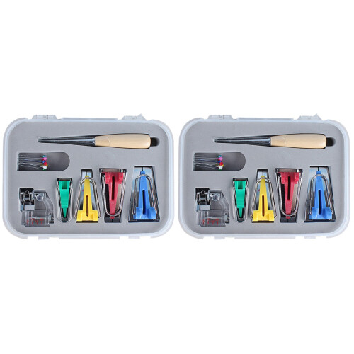 2St Naaimachine Tape Maker Set Met Spelden En Bindvoeten Multi 1