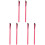 6St Oogbrauw Borstel Set Schuin Watermeloenrood Dames Make-Up Tool 2