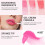 Lip Oil Gloss with Deep Hydration and Plumping Effect, NonSticky Raspberry Tint 0.2oz 4