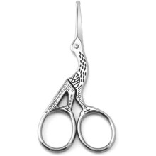 Stainless Steel Nose Hair Trimmer Scissors with Safe Round Head for Eyebrow and Facial Grooming