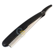 Straight Razor with Changeable Blade Black Stainless Steel Barber Razor for Precision Shaving
