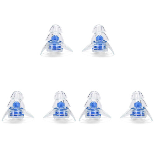 3Paires Bouchons Réducteurs De Bruit Silicone Pour 2