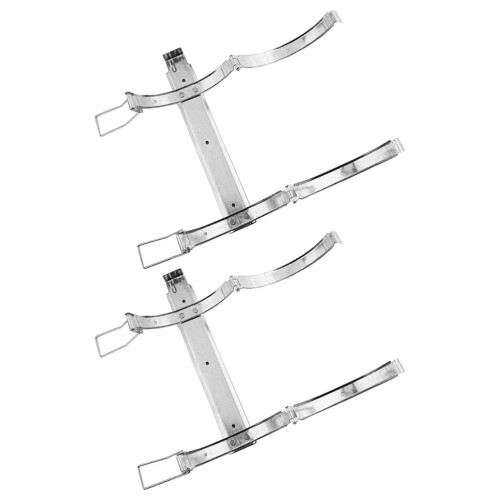 4Pcs Practical Silver Fire Extinguisher Holder Wall Mount Bracket 1