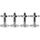 4Pcs Practical Silver Fire Extinguisher Holder Wall Mount Bracket 4