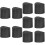 10Pcs Replacement Ladder Feet Rubber Caps Non-Slip Protective Covers 10