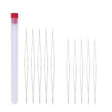 30Stk Große Öhr Perlnadeln Set Silber Metall Nähnadeln Mit Flasche
