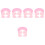 5Pièces Chapeaux De Douche Silicone Rose Protection Anti- 6