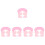 5Pièces Chapeaux De Douche Silicone Rose Protection Anti- 7