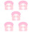 5Pièces Chapeaux De Douche Silicone Rose Protection Anti- 10