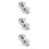 3Stk Doppelseitige Geldklammer Silber Wallet 8
