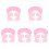 5Pièces Chapeaux De Douche Silicone Rose Protection Anti- 4