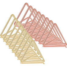 200Stk Dreieckige Memo Clips Metall Tischkarten- Und Fotohalter
