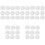 5Sets Maskenformen Set Weiß DIY Leichte Gesichtspflege Tools 3