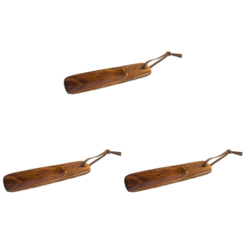 3Pièces Enfile Chaussures En Bois Manche Longue Durable 1