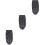 3Pièces Bonnet Noir, Élastique Et Imprimé, Protection Cheveux 5